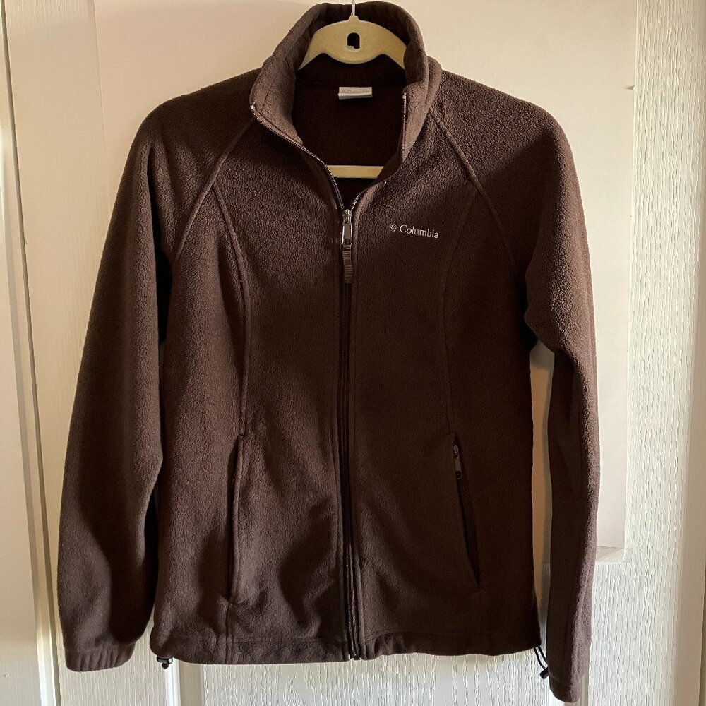 Columbia Brown Womens Fleece Zip Up Jacket - Size Small.
